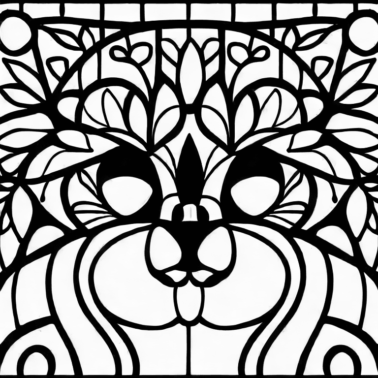 Coloring page of cat