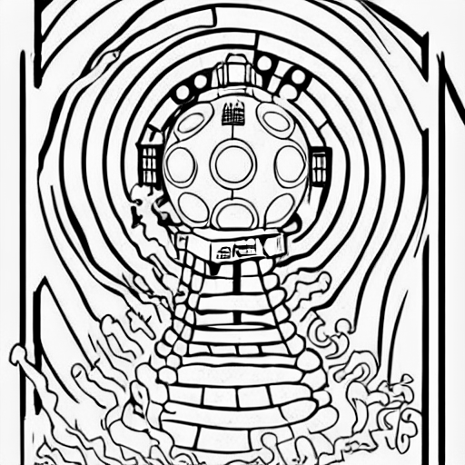 Coloring page of doctor who