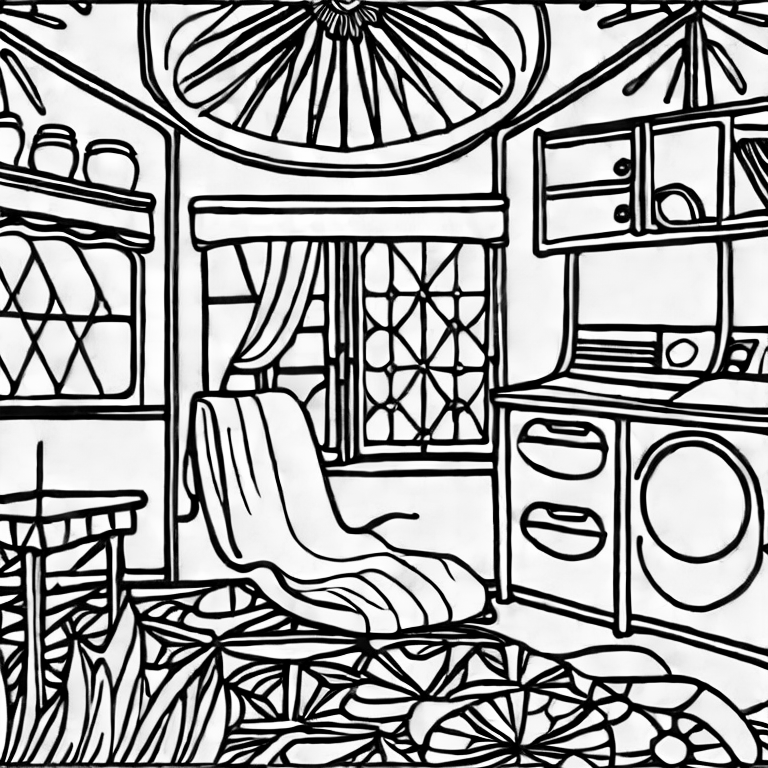 Coloring page of fablab