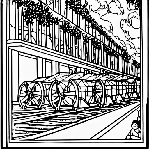 Coloring page of feral infrastructures karl marx