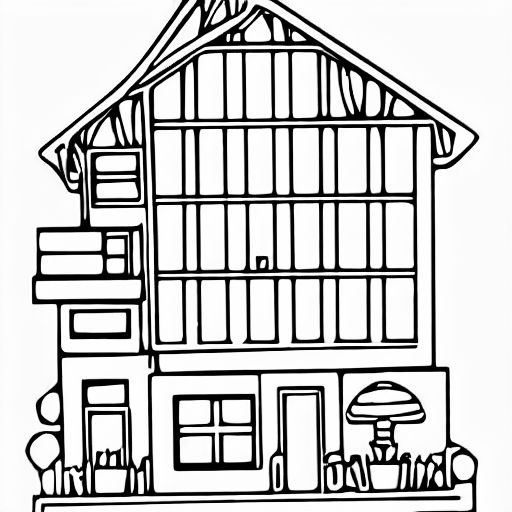 Coloring page of lou s penthouse