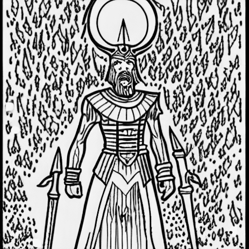 Coloring page of macbeth