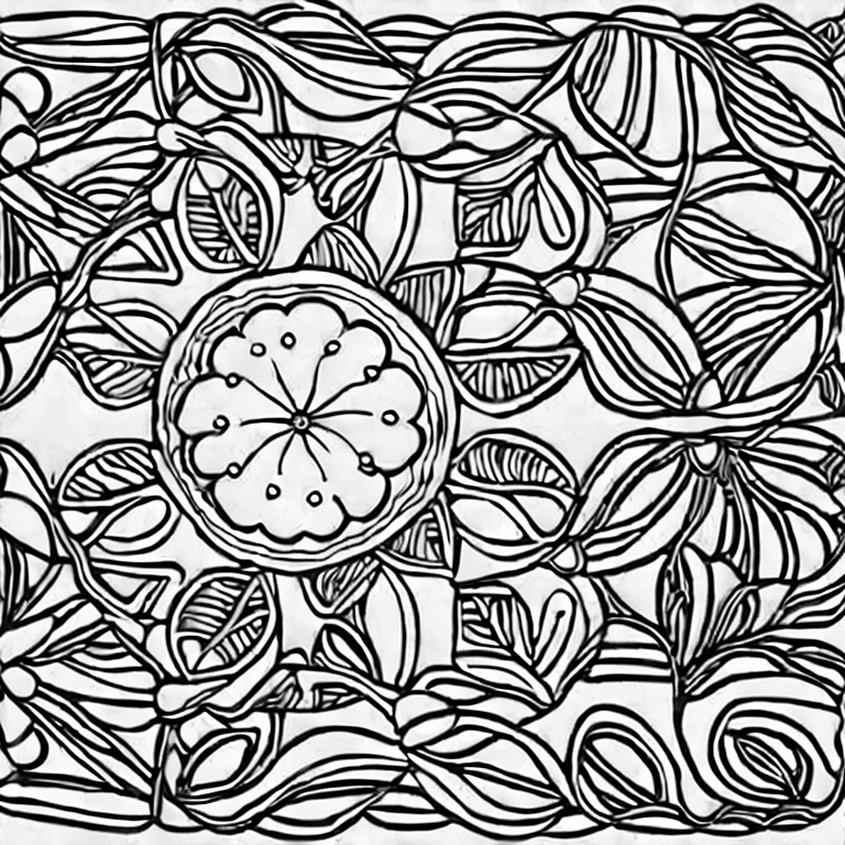 Coloring page of mindfulness