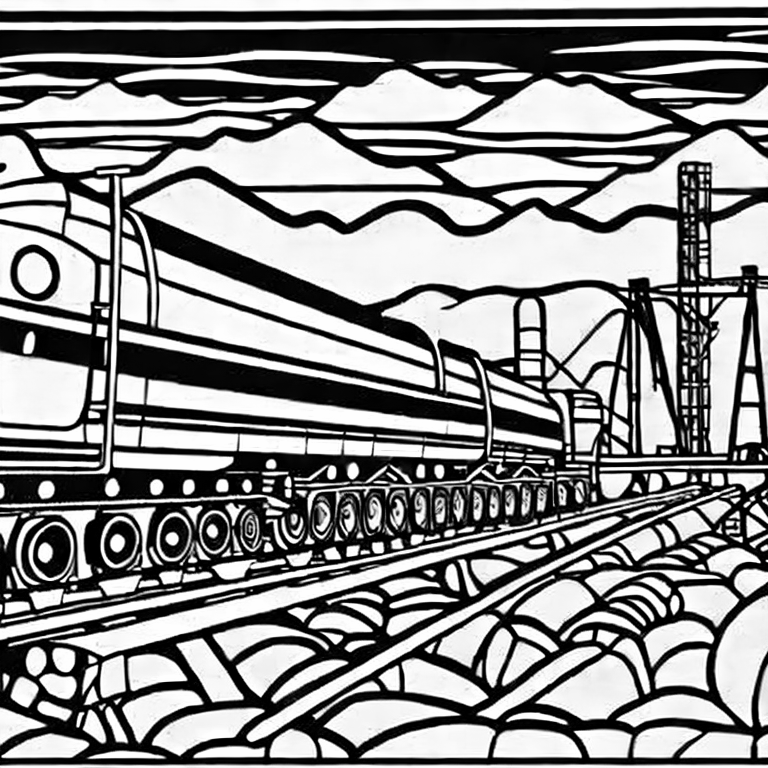 Coloring page of mining engineering