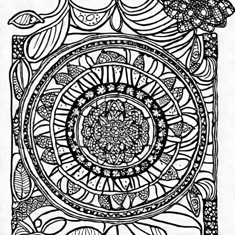Coloring page of spirituell