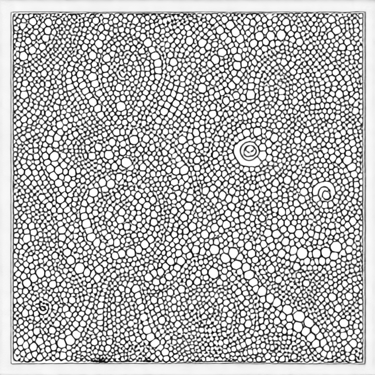 Coloring page of square