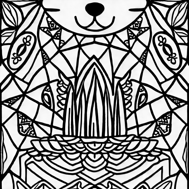 Coloring page of zahn