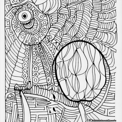 Coloring page of a trip to brazil