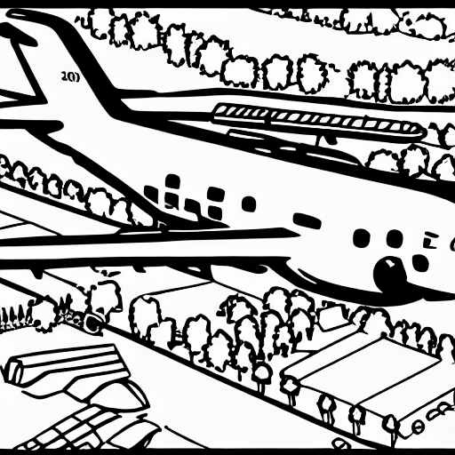 Coloring page of a400m in onions