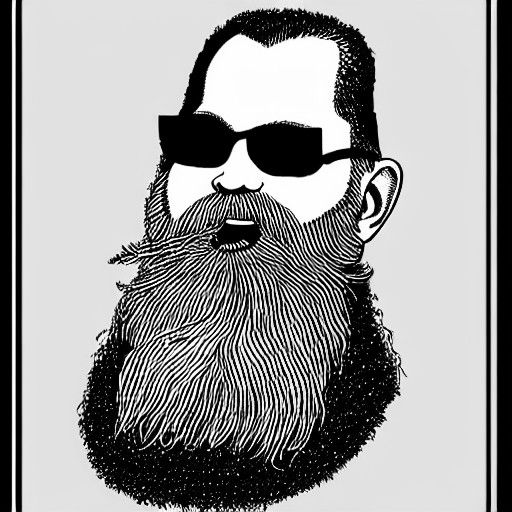 Coloring page of alfred nobel zz top