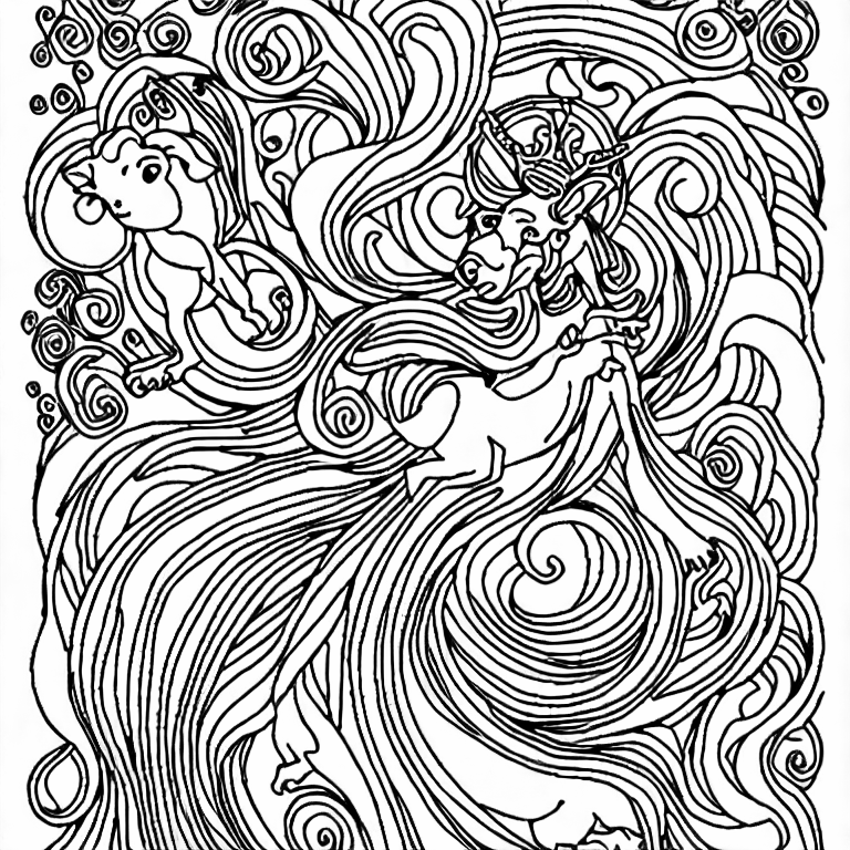 Coloring page of aries