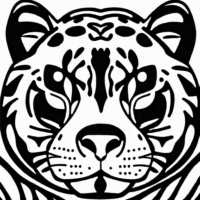 Coloring page of beberapa harimau