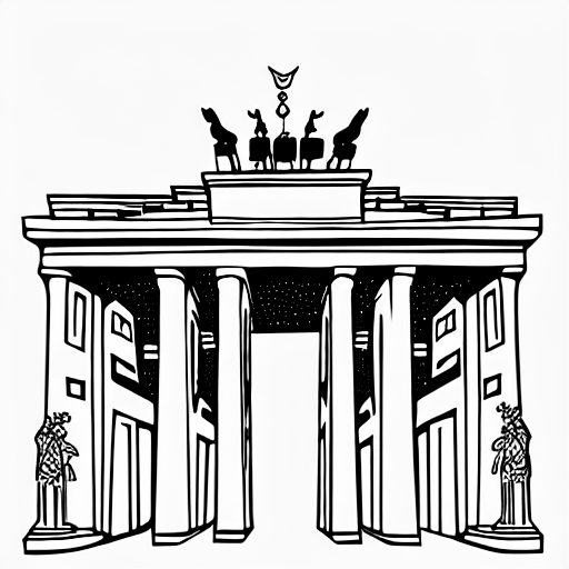Coloring page of berlin