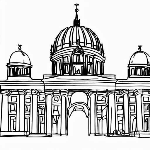 Coloring page of berlin