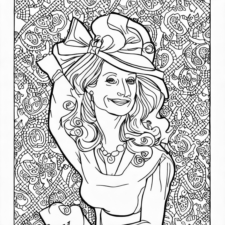 Coloring page of bette porter