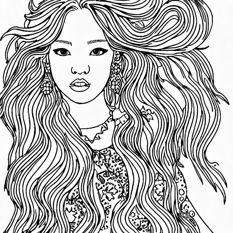 Coloring page of blackpink