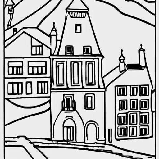 Coloring page of clervaux