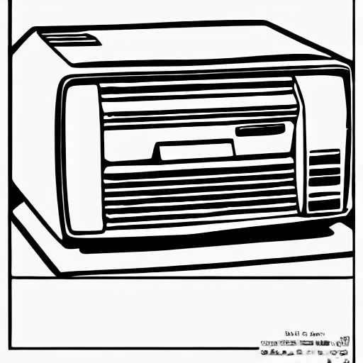 Coloring page of commodore 128