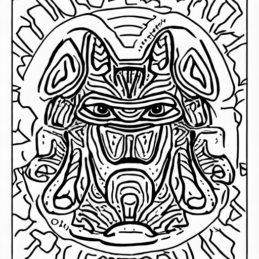 Coloring page of darmok and jalad at tenagra