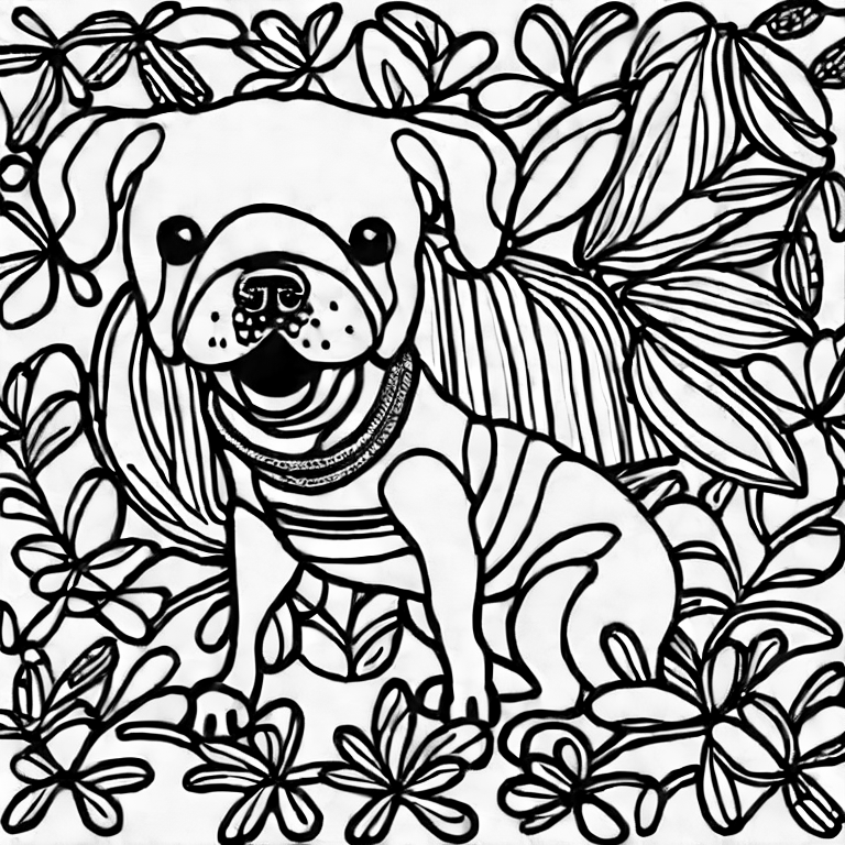 Coloring page of dogs