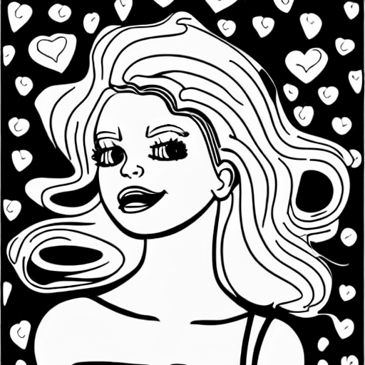 Coloring page of electric girls