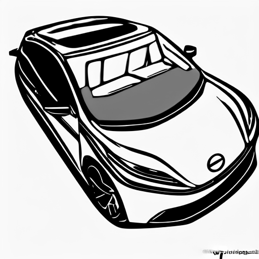 Coloring page of ev charger