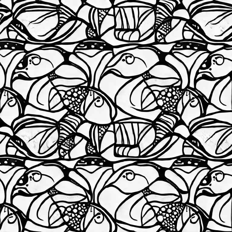 Coloring page of fishies