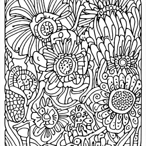 Coloring page of garden eden