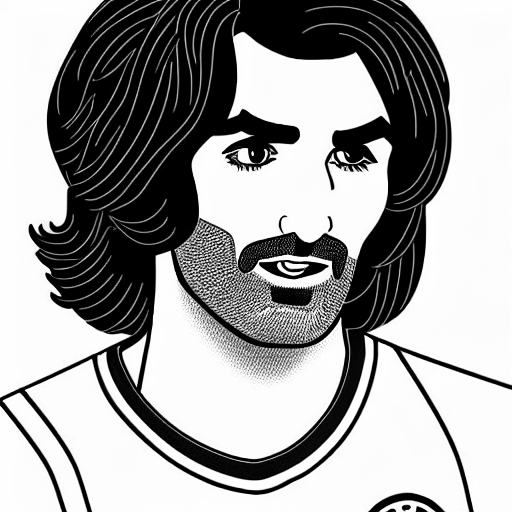 Coloring page of george best