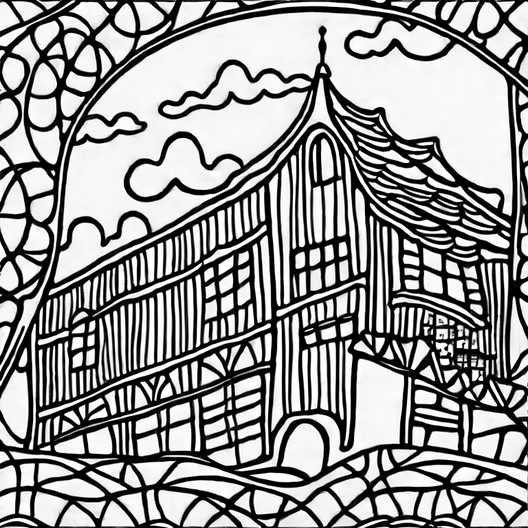 Coloring page of goad