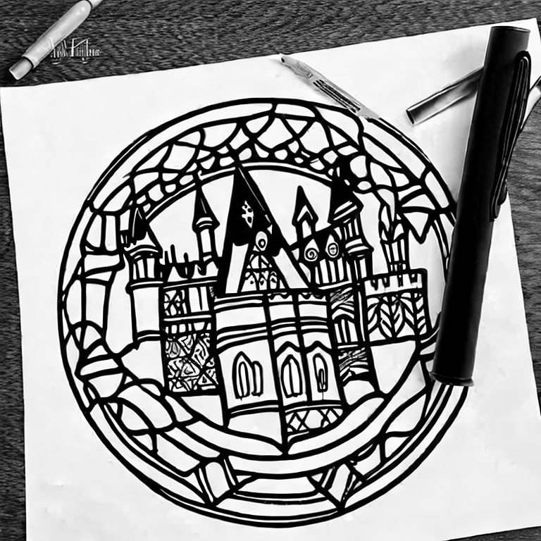Coloring page of harry potter