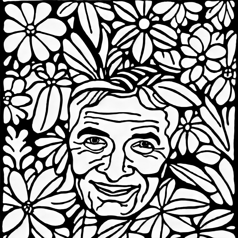 Coloring page of jean luc reichmann