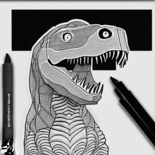 Coloring page of jordan pickford on a t rex