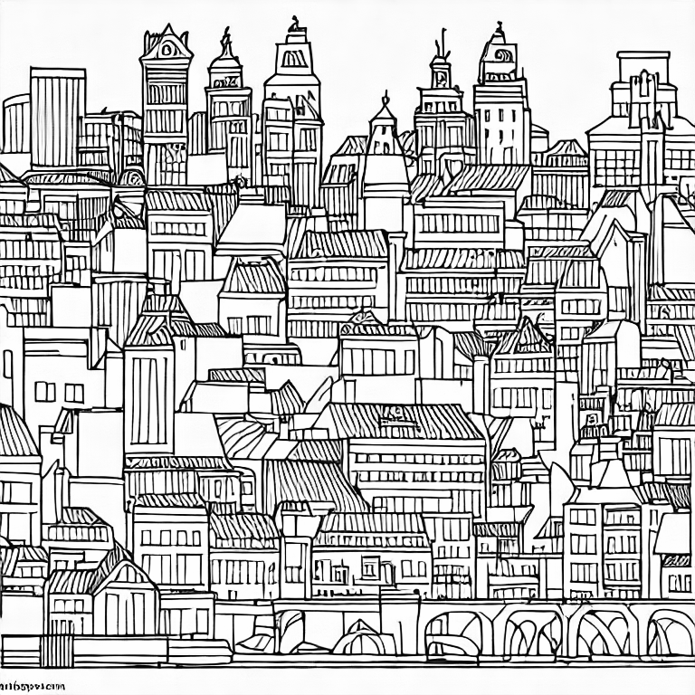 Coloring page of lyon baby