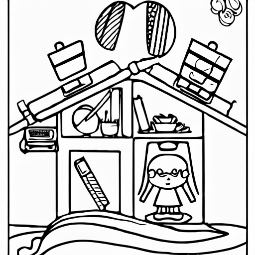 Coloring page of mrs tech