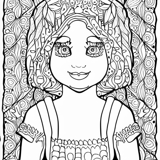 Coloring page of my dear daughter