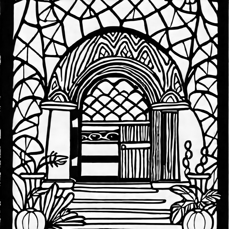 Coloring page of nice overview