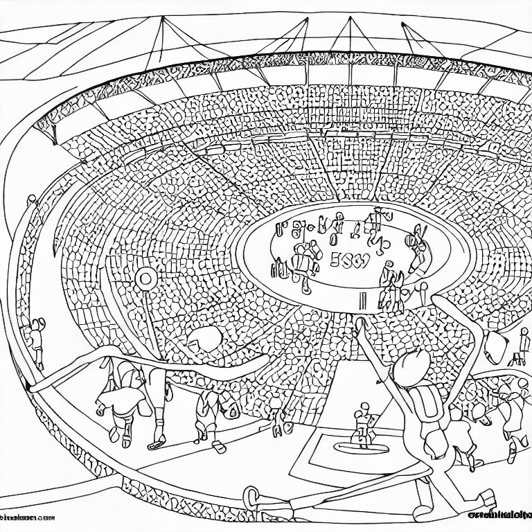 Coloring page of olympic games