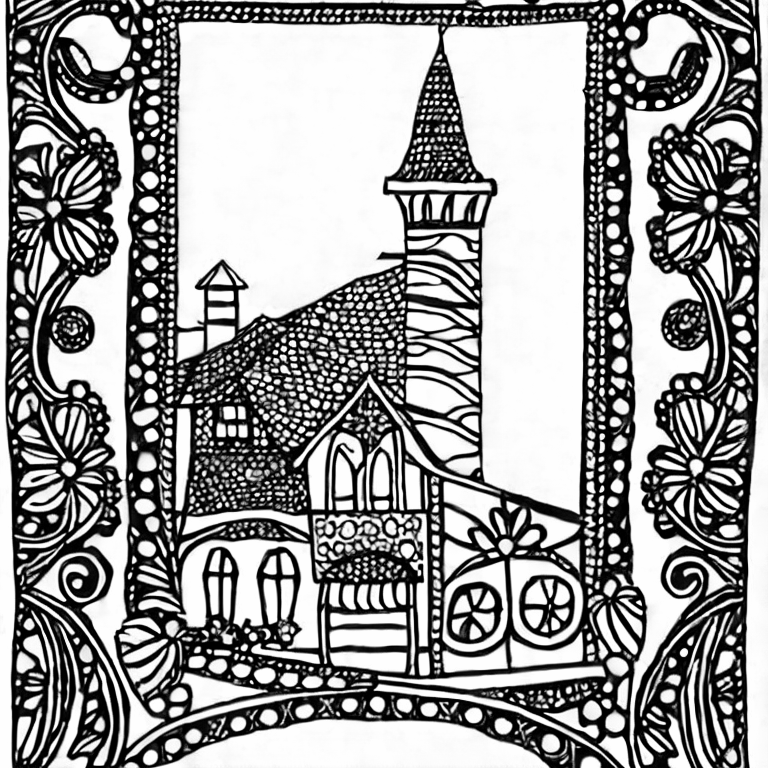 Coloring page of panbarbiere