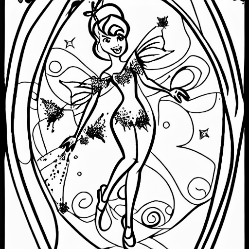 Coloring page of pixie dust