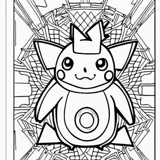 Coloring page of pokemon