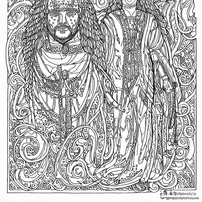 Coloring page of ragnar