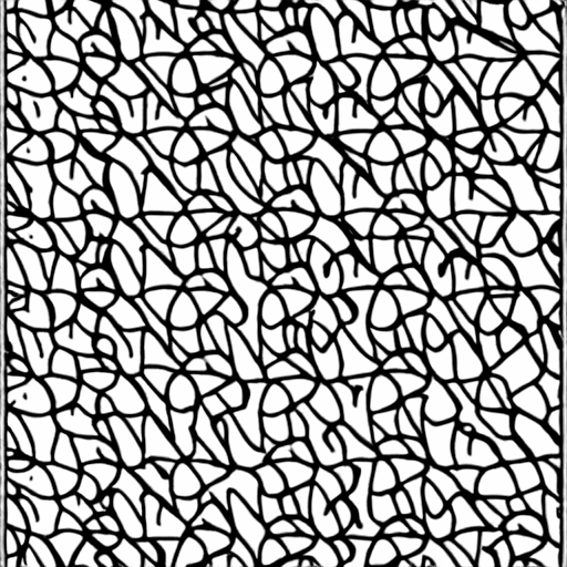 Coloring page of shapes of patterns