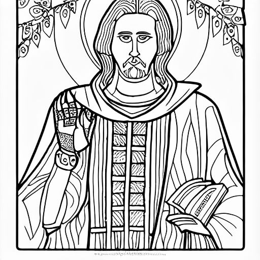 Coloring page of st james