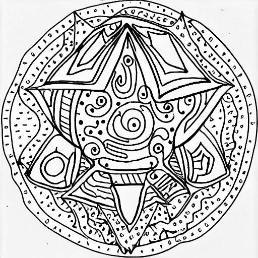 Coloring page of stars