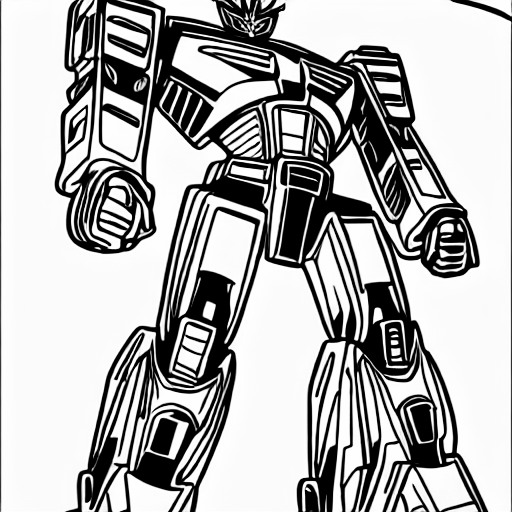 Coloring page of transformers at the oscars