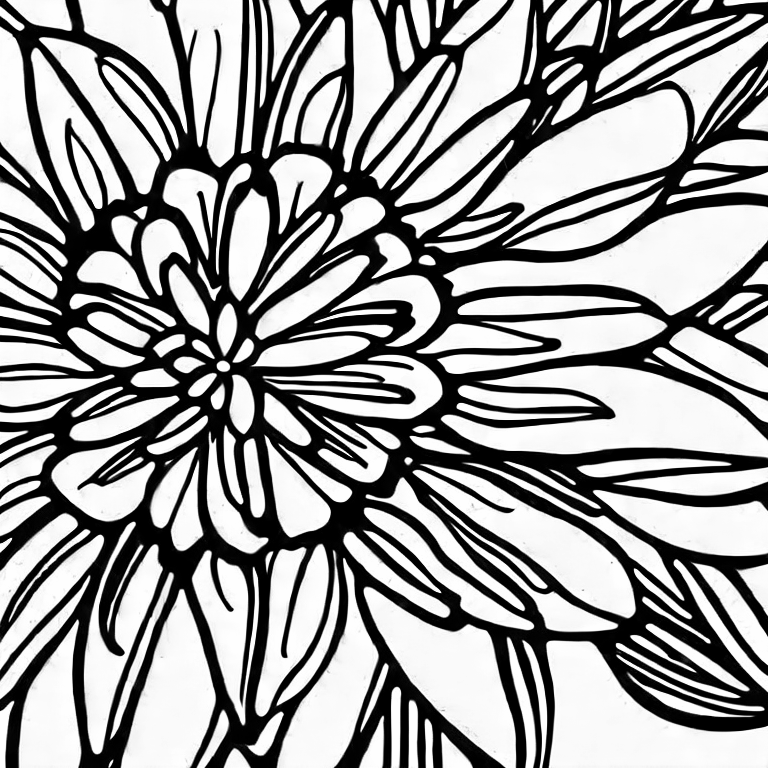 Coloring page of une fleur
