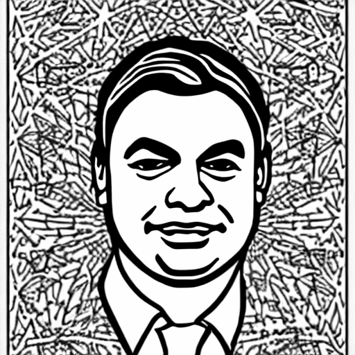 Coloring page of viktor orban