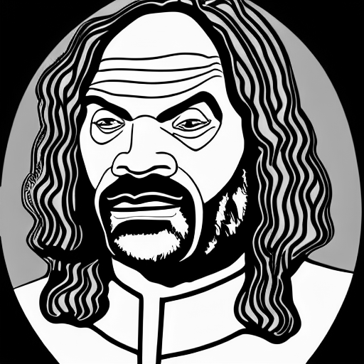 Coloring page of worf