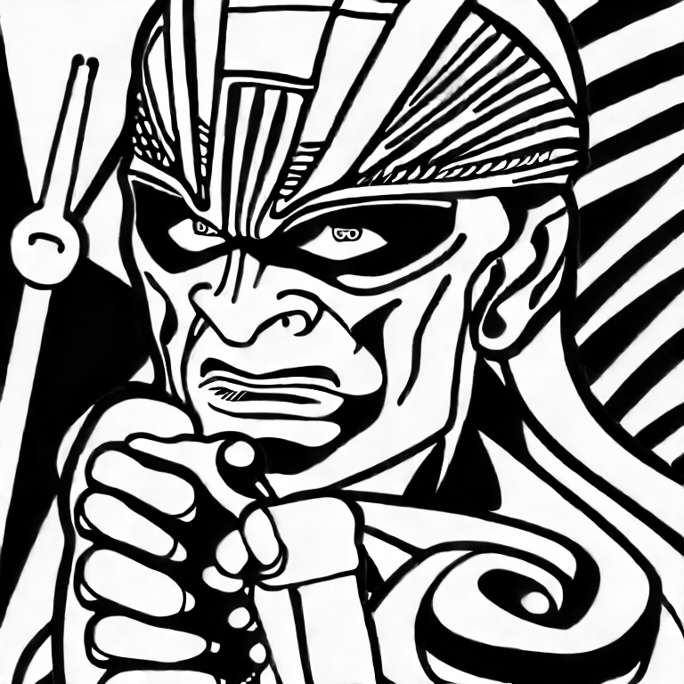 Coloring page of wwe wrestler